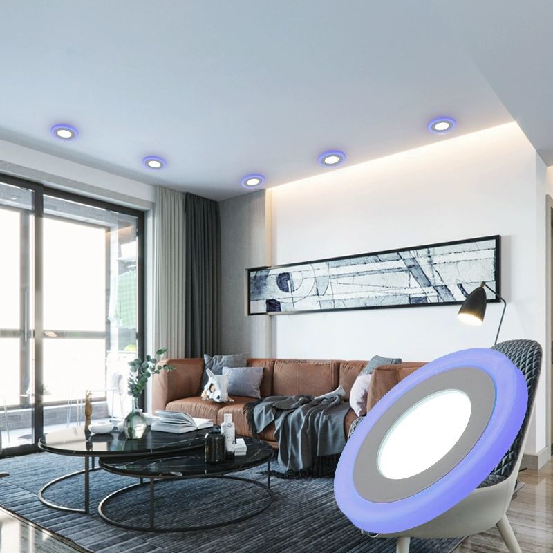 led 4인치 투톤 천장 매입등 식물 10w 다운라이트 중백 측단채 분단변광 - 상세 이미지 3