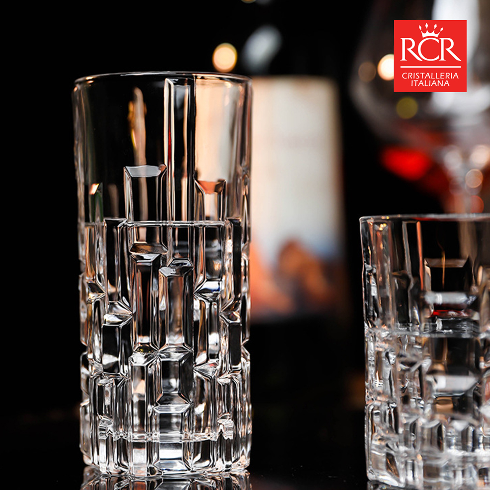 RCR 크리스탈 위스키잔 고급 술잔 선물세트 6P 340ml, 6개, 에트나 하이볼잔