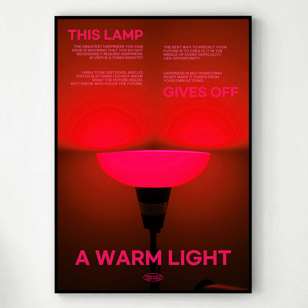아트포스터 미드센츄리 포스터 액자 사진 Lamp H A4 - 메인 이미지