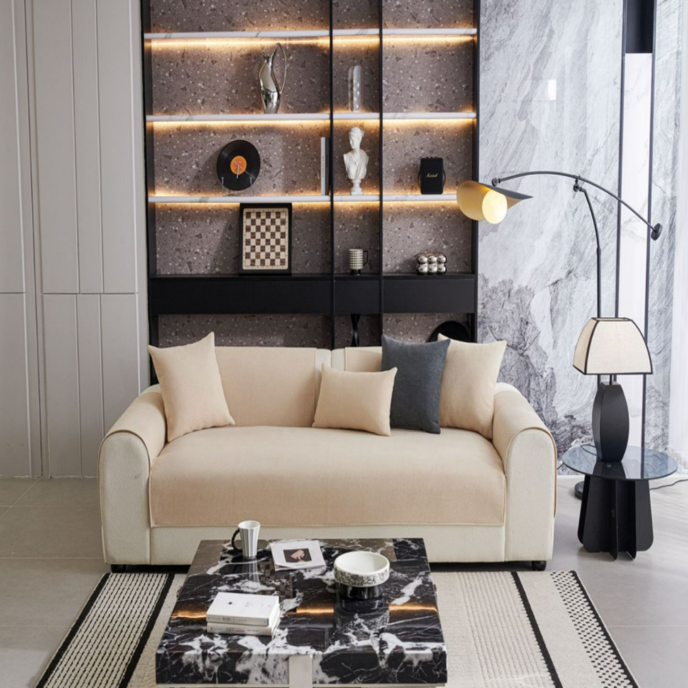 논슬립 방수 넓은 소파패드 토퍼 쇼파 매트 커버 미끄럼방지 3인용 4인용