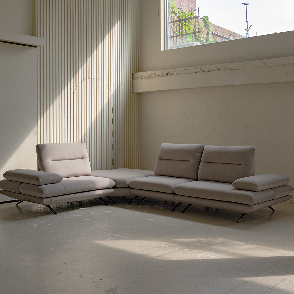 [프리덴소파] 돌체 패브릭 코너 소파 5인용 5인 소파 스윙기능