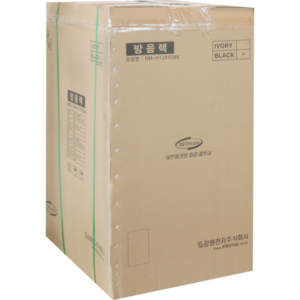 강원전자 넷메이트 방음랙(허브랙) NM-H1200SBK - 상세 이미지 4