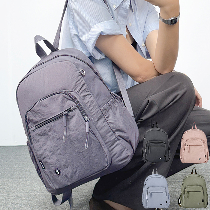 캐쥬얼 데일리 여성백팩 가벼운 나일론 경량 백팩 (6901)
