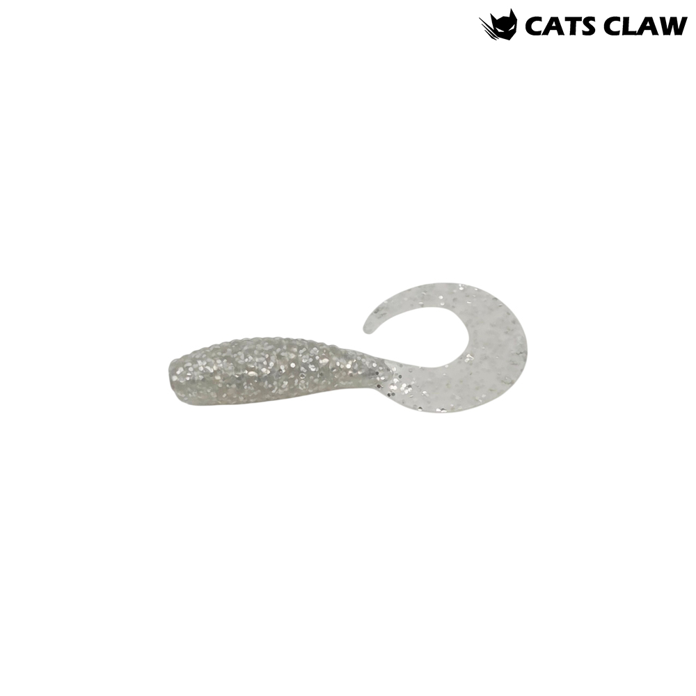 캣츠크로우 씨그럽 우럭웜 광어캐스팅 배스웜 004 실버, 4.3cm(1.7인치) - 메인 이미지