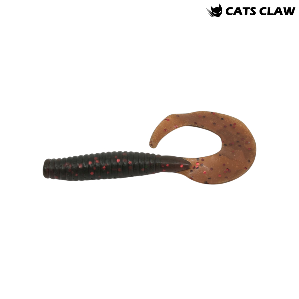 캣츠크로우 씨그럽 우럭웜 광어캐스팅 배스웜 008 모터오일, 10cm(4인치) - 메인 이미지