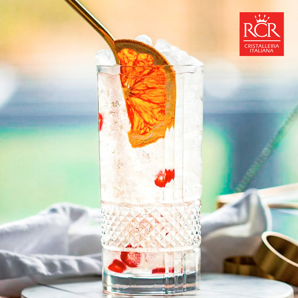 RCR 크리스탈 위스키잔 고급 술잔 선물세트 6P 370ml, 6개, 브릴란테 하이볼잔