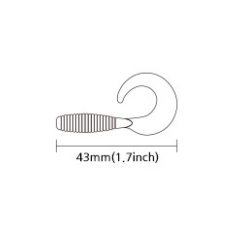 캣츠크로우 씨그럽 우럭웜 광어캐스팅 배스웜 005 레드 실버, 4.3cm(1.7인치) - 상세 이미지 4