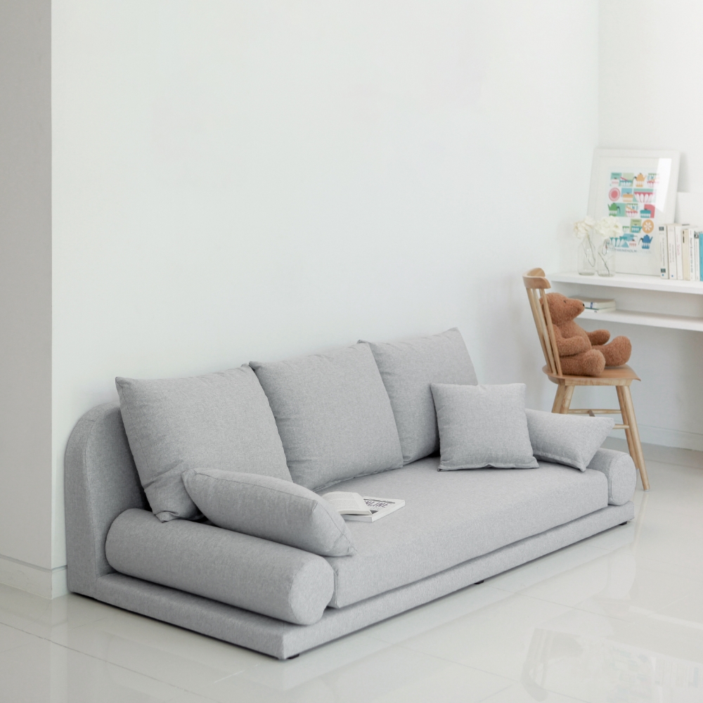 동서가구 알로 패브릭 3인 좌식소파 DF904952