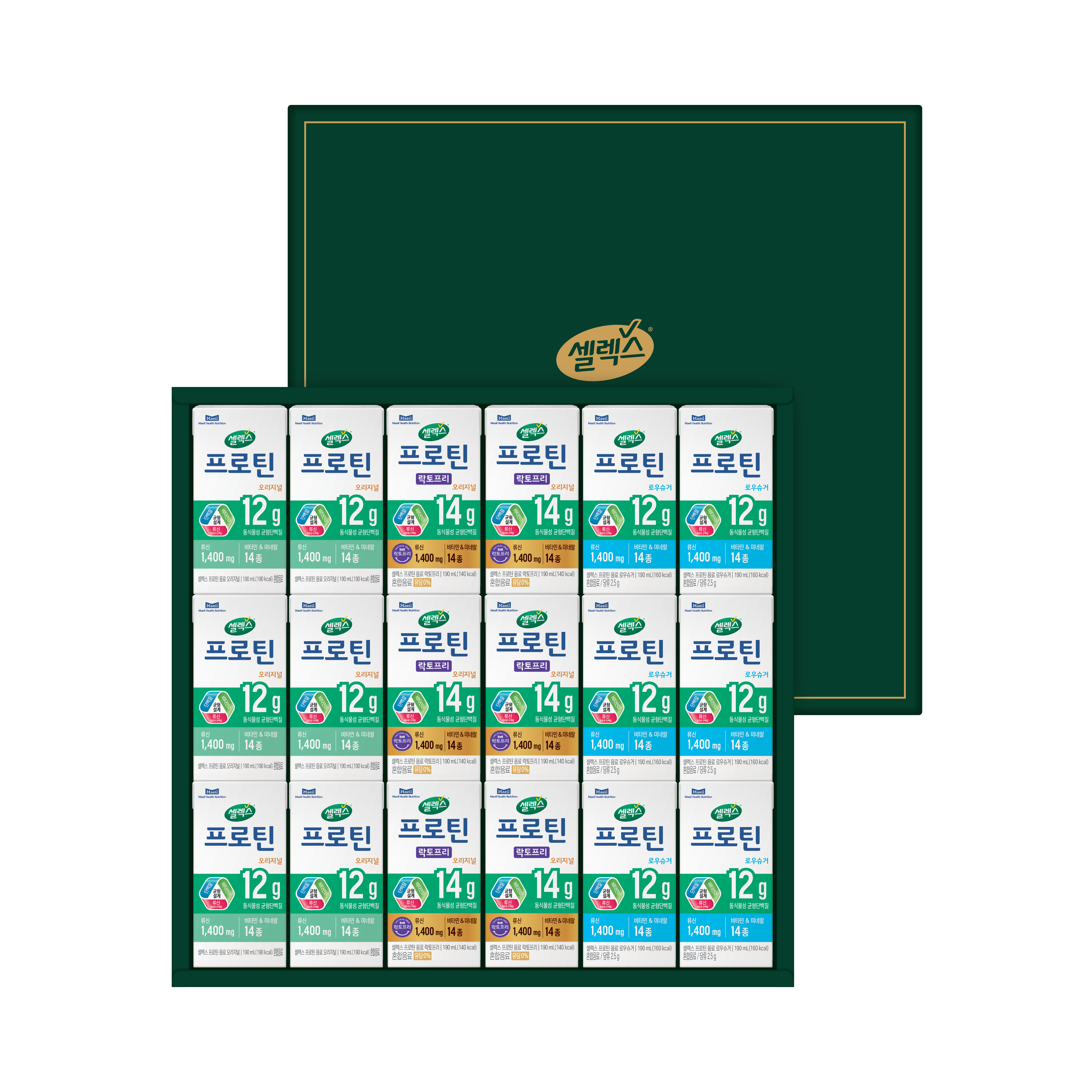 [선물세트] 셀렉스 프로틴 음료 선물세트 190ml, 18개 - 상세 이미지 2