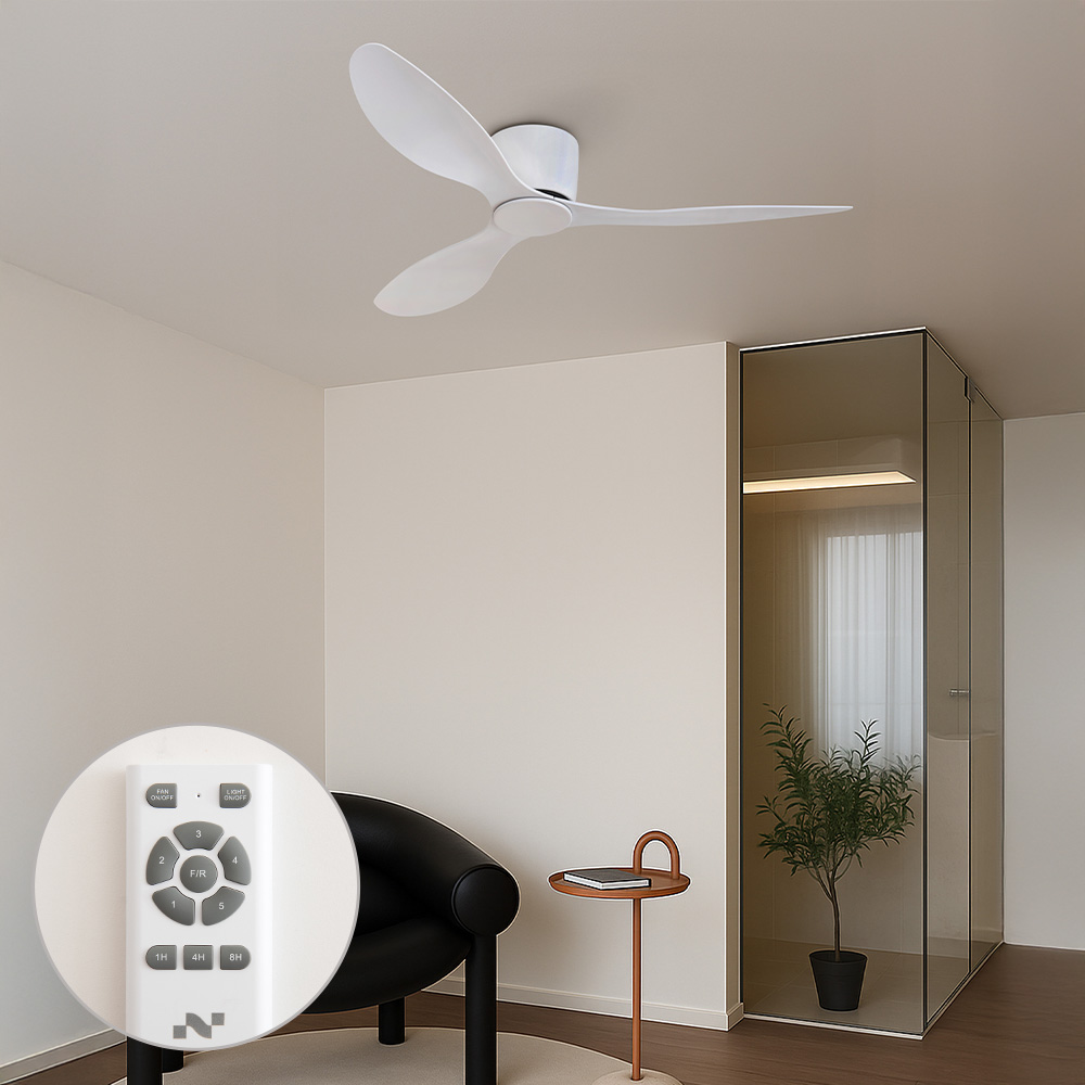 윈드케어 실링팬 에어로 아크 플로우 135cm 낮은 천장형 저소음 리모컨 선풍기