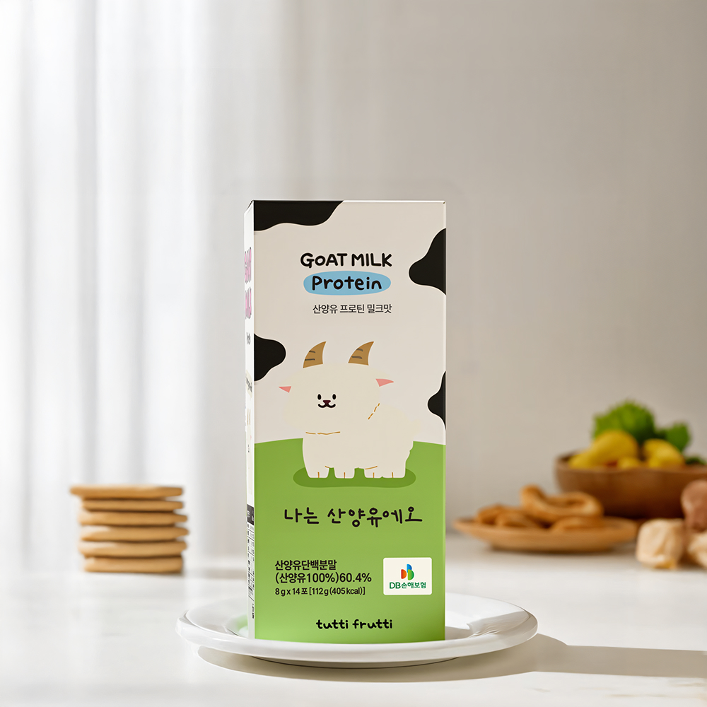 뚜띠프루티 나는 산양유에오 산양유 단백질 초유 프로틴 스틱 분말 112g, 2개 - 상세 이미지 3