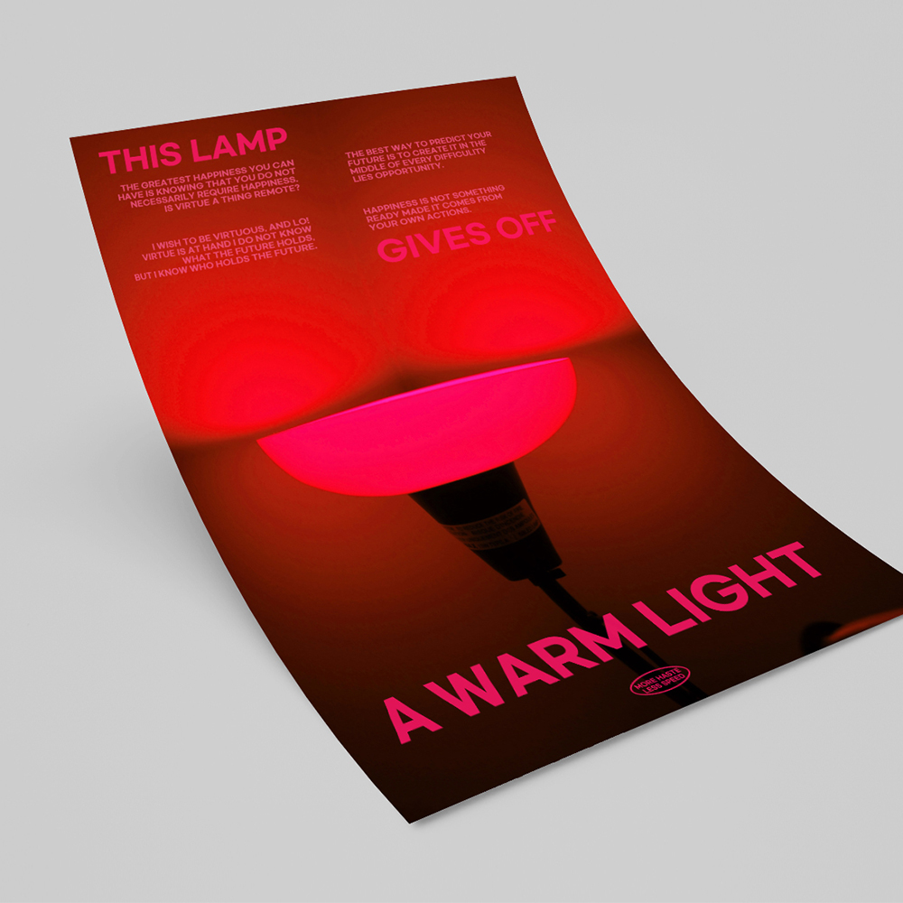 아트포스터 미드센츄리 포스터 액자 사진 Lamp H A4 - 상세 이미지 3