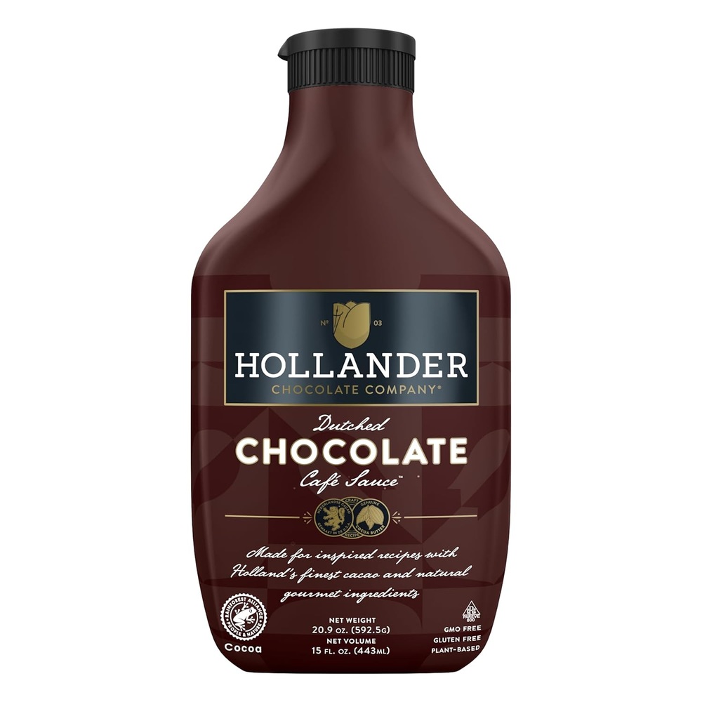 Hollander 홀랜더 더치 초콜릿 소스 450ml 비건 초코시럽 - 상품 이미지