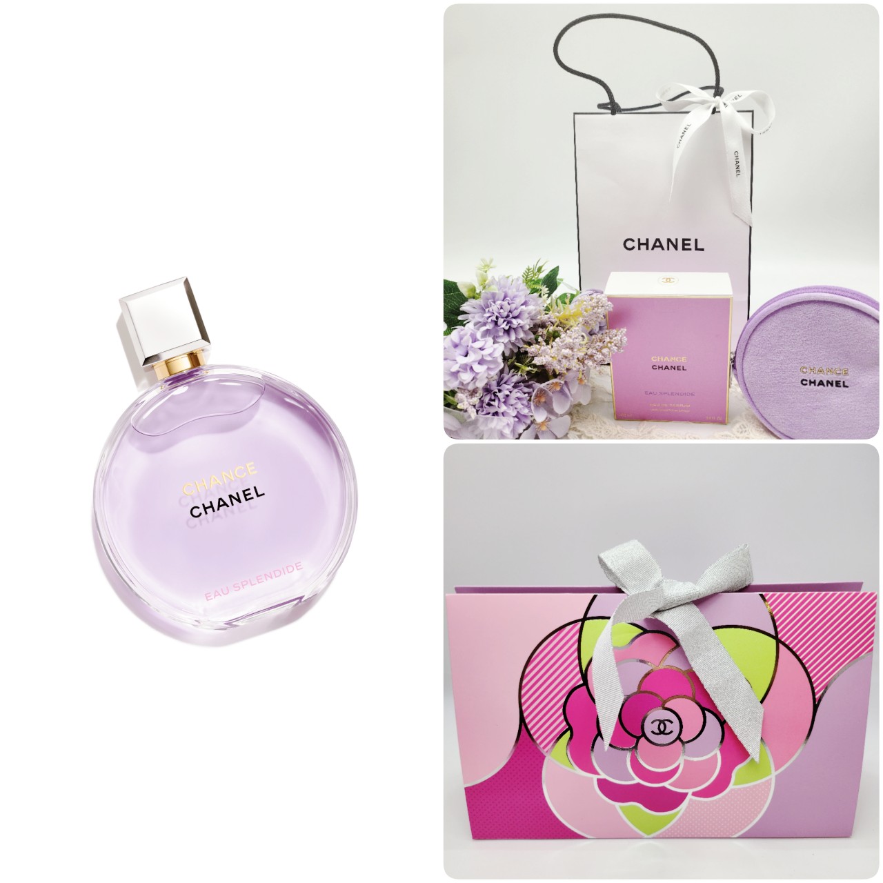 CHANEL CHANCE & EAU TENDRE 2本セット ポーチ付き CHANEL CHANCE ハンドクリーム2本セット ミラー＆巾着ポーチ付