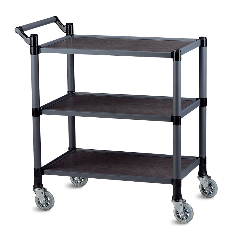월드센스 서빙카트 식당카트 업소용 우드 프리미엄 3단 중 애쉬그레이