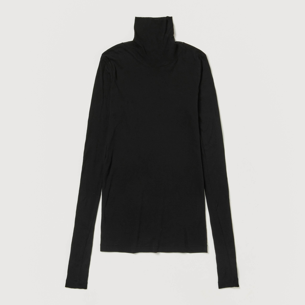 오라리 우먼즈 긴팔티 SUPER HIGH GAUGE SHEER RIB TURTLE NECK L/S TEE - 상세 이미지 4
