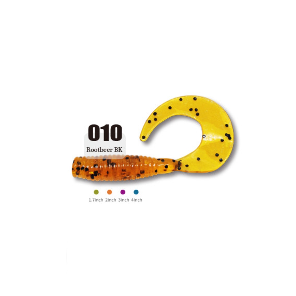 캣츠크로우 씨그럽 우럭웜 광어캐스팅 배스웜 010 루트비어 BK, 7.6cm(3인치) - 상세 이미지 2