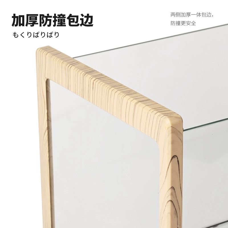 원목 반수생 거북이 수조 수족관 어항 유리 대형 40형 일본식 나무무늬 맨통 바닥 배수 - 상세 이미지 5
