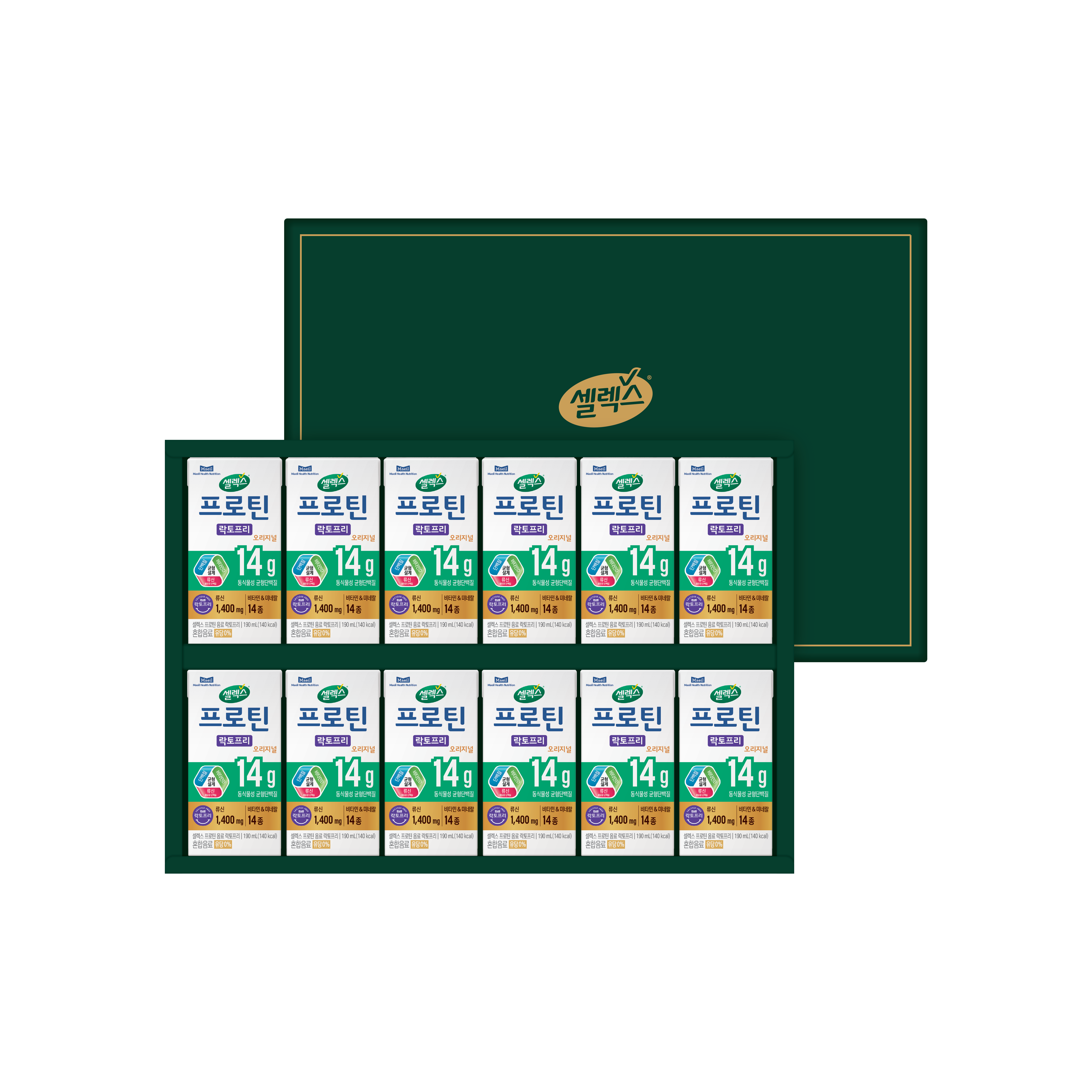 [선물세트] 프로틴 락토프리 음료 오리지널, 190ml, 12개 - 상세 이미지 2