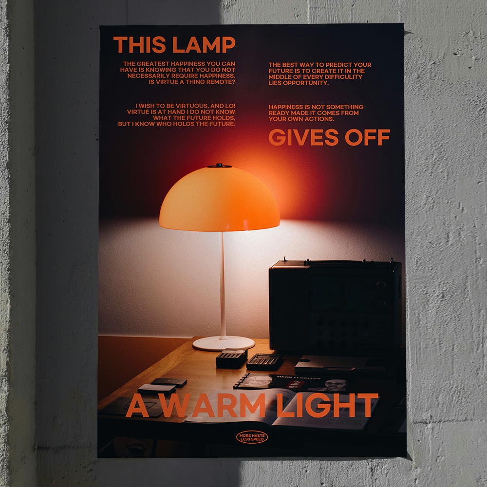 아트포스터 미드센츄리 포스터 액자 사진 Lamp E A4 - 상세 이미지 5