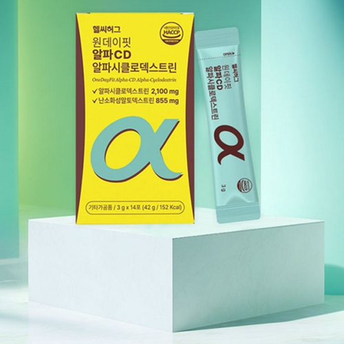 헬씨허그 알파 CD 알파시클로 덱스트린 14포 1박스 분말 가루 스틱 난소화성말토덱스트린 - 상세 이미지 2