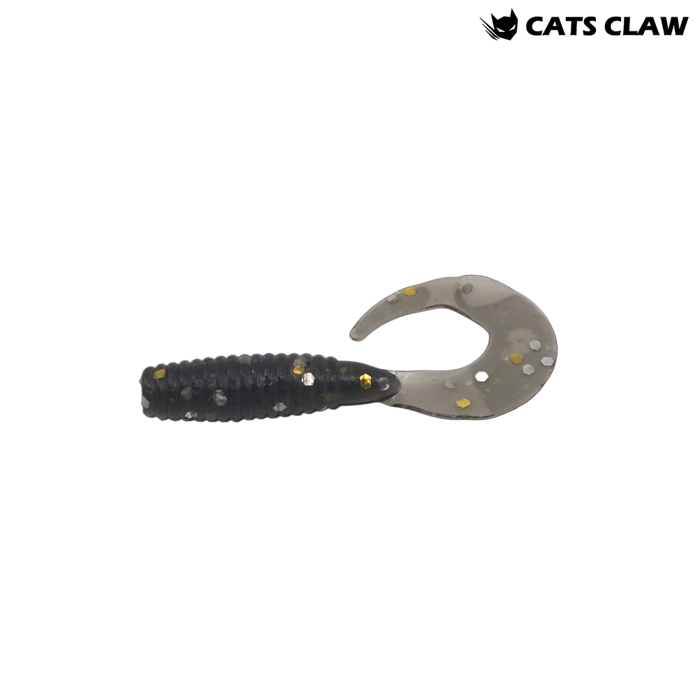 캣츠크로우 씨그럽 우럭웜 광어캐스팅 배스웜 009 스모크 골드, 5cm(2인치) - 메인 이미지