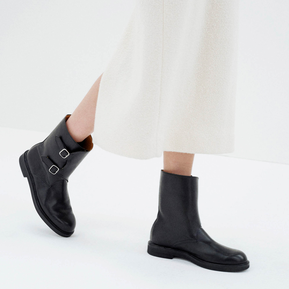오라리 우먼즈 신발 LEATHER WORK BOOTS - 메인 이미지