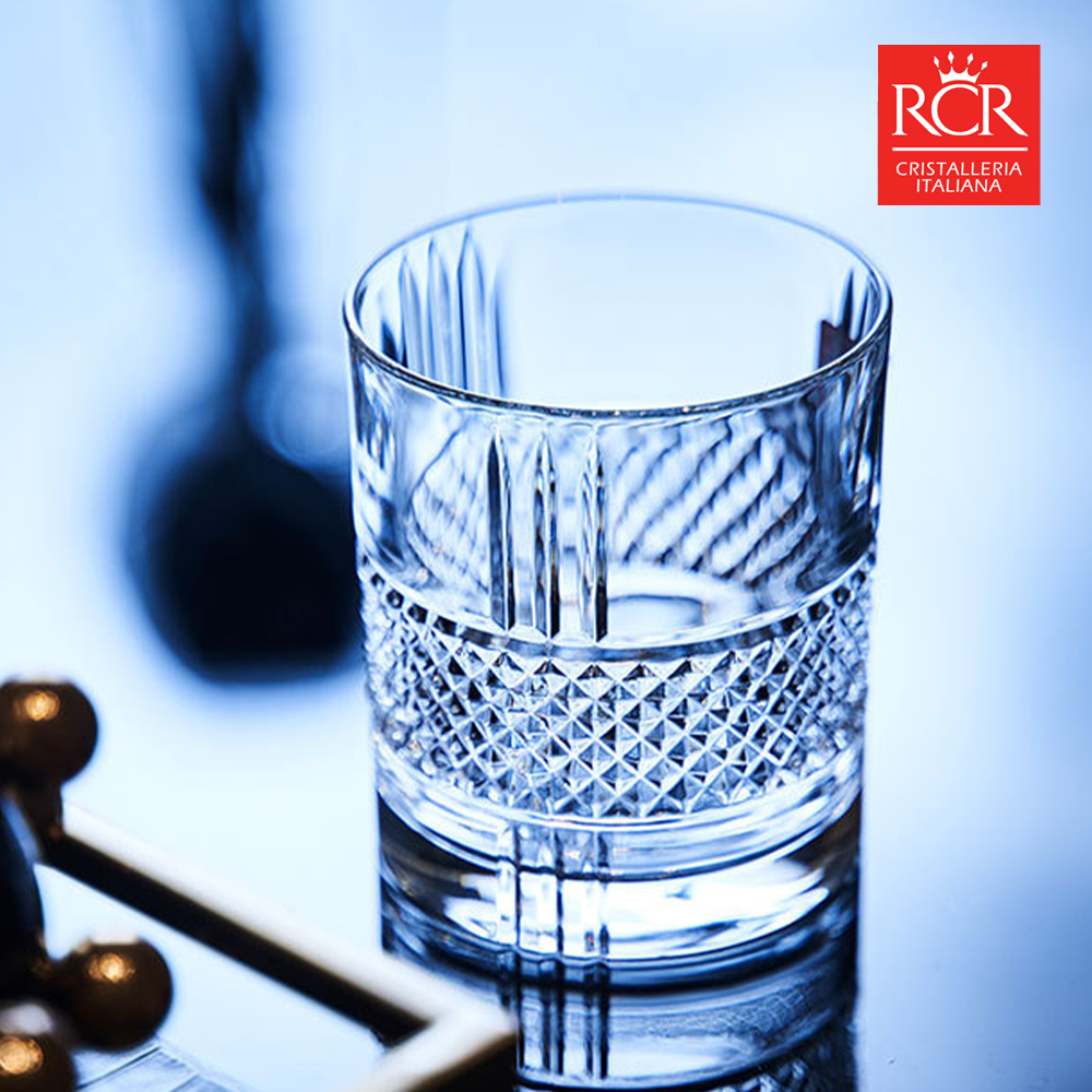 RCR 고급 크리스탈 위스키잔세트 340ml, 6개, 브릴란테 언더락잔 - 메인 이미지