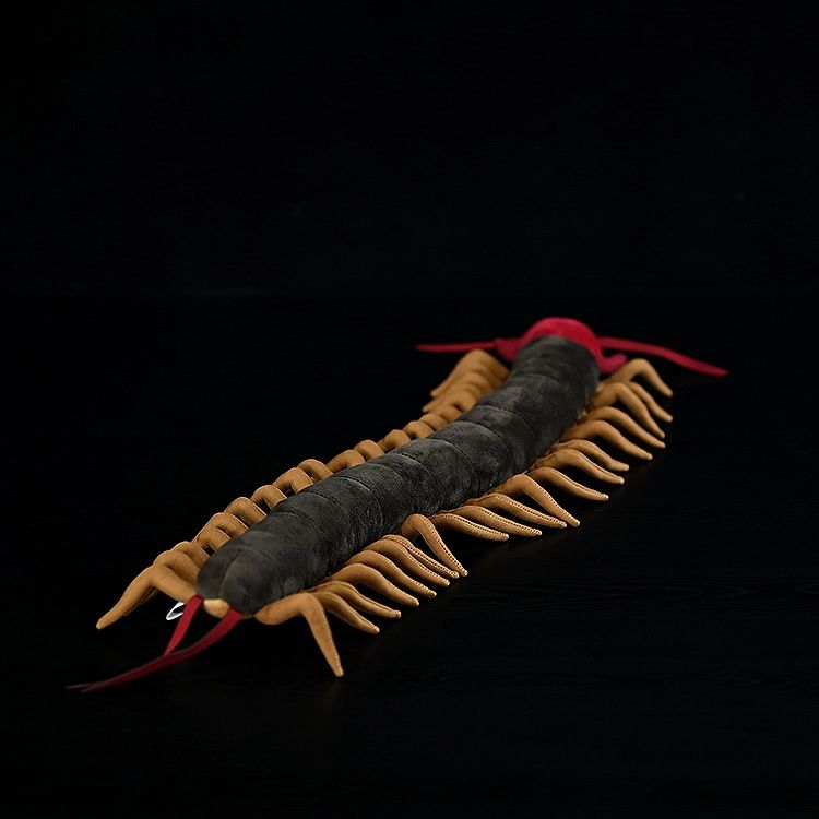 유니크한 곤충인형 대왕 인형 귀여운 지네 모형 벌레 영수증 없음 이 옵션 선택 후 주의사항 머리부터 꼬리까지 길이 60cm - 상세 이미지 3