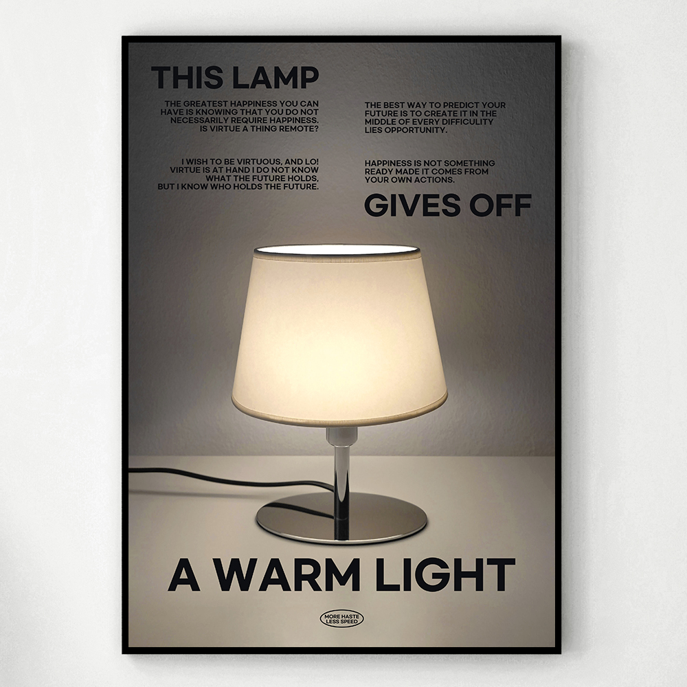 아트포스터 미드센츄리 포스터 액자 사진 Lamp D A4 - 메인 이미지