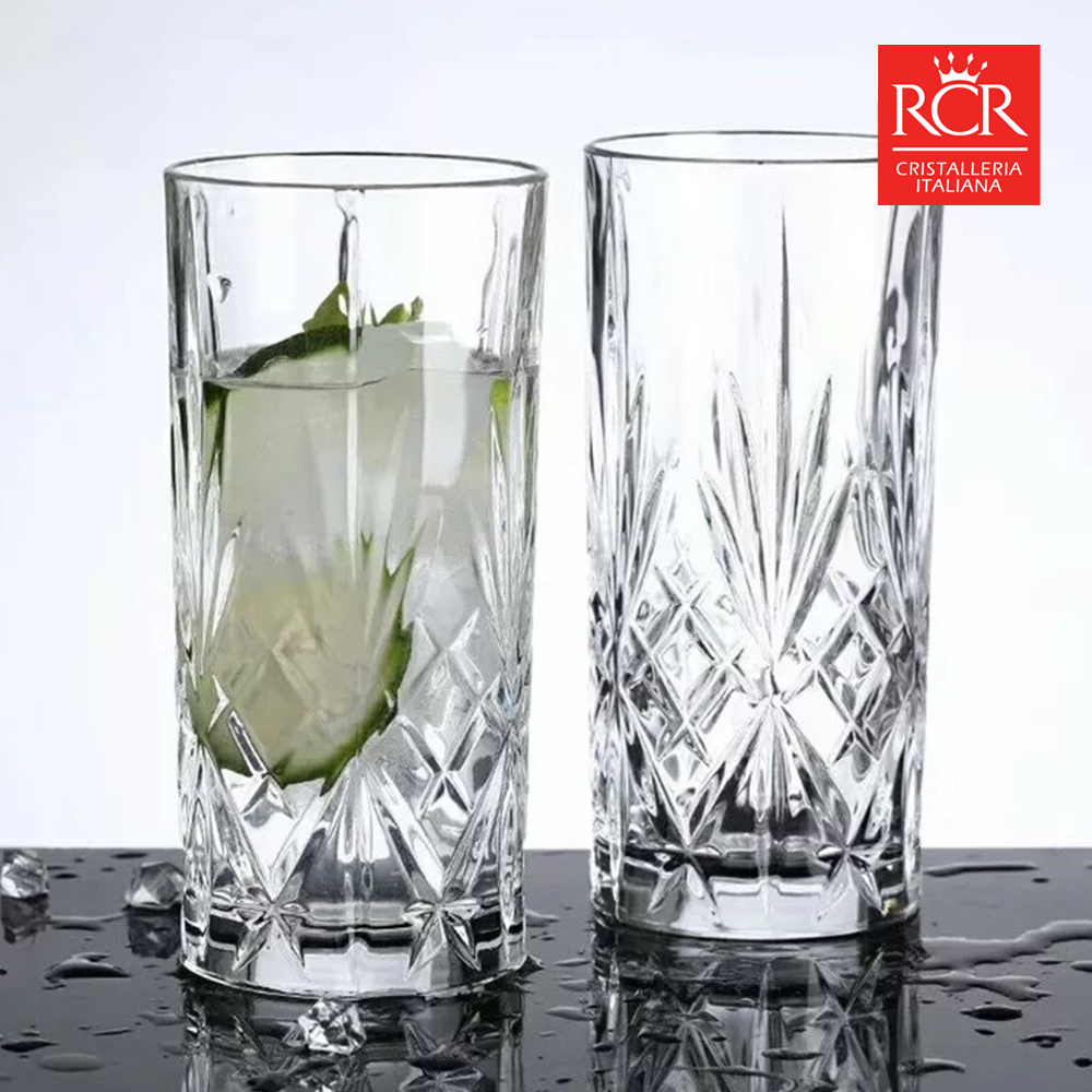 RCR 크리스탈 위스키잔 고급 술잔 선물세트 6P 360ml, 6개, 멜로디아 하이볼잔