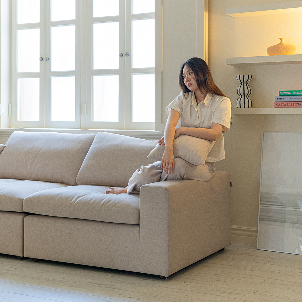 [프리덴소파] 리베라 아쿠아클린 패브릭 코너 소파 5인 소파