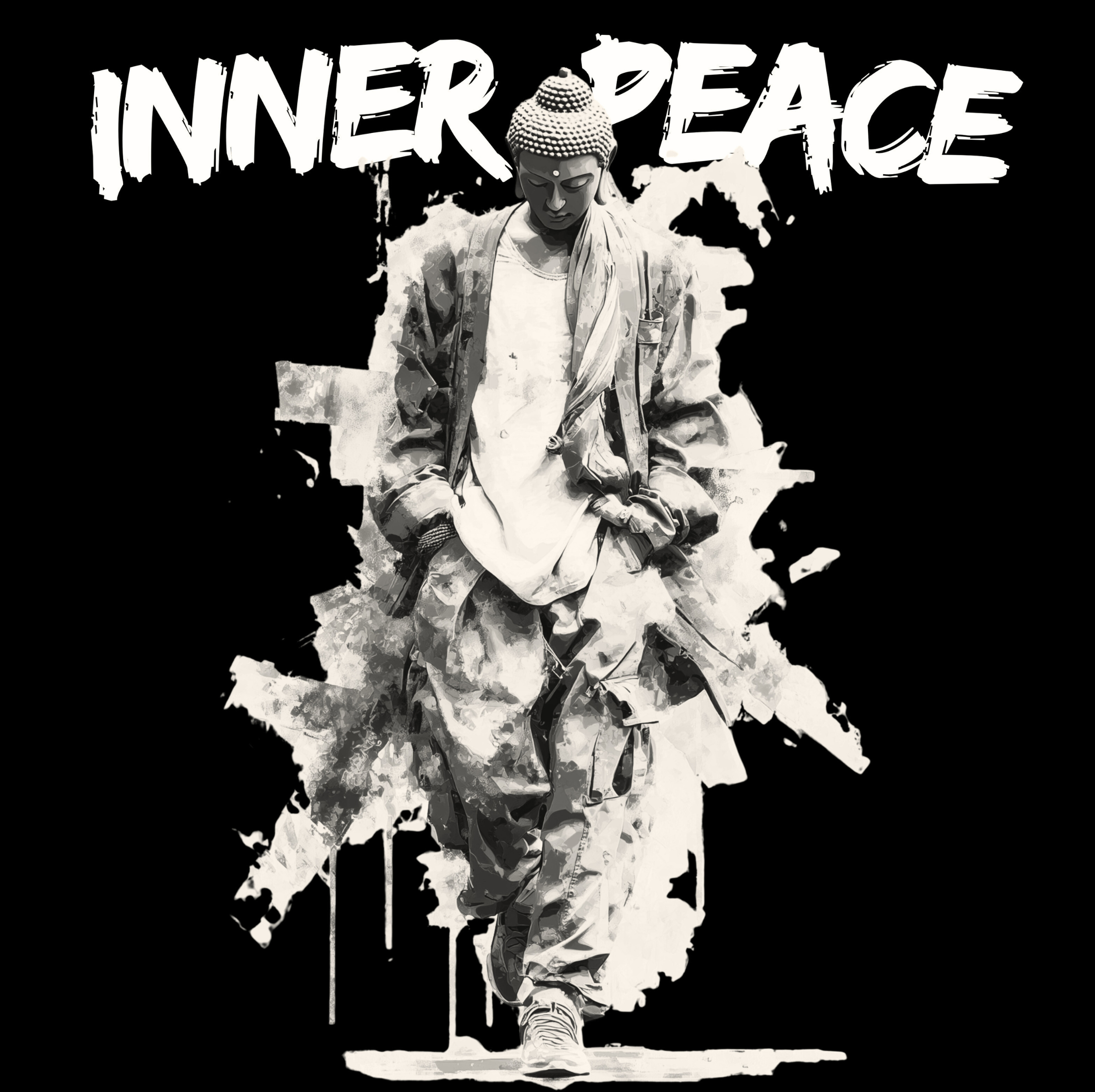 니르바나 이너피스 Inner Peace 면티셔츠 반팔티 불교박람회 티셔츠 - 상품 이미지