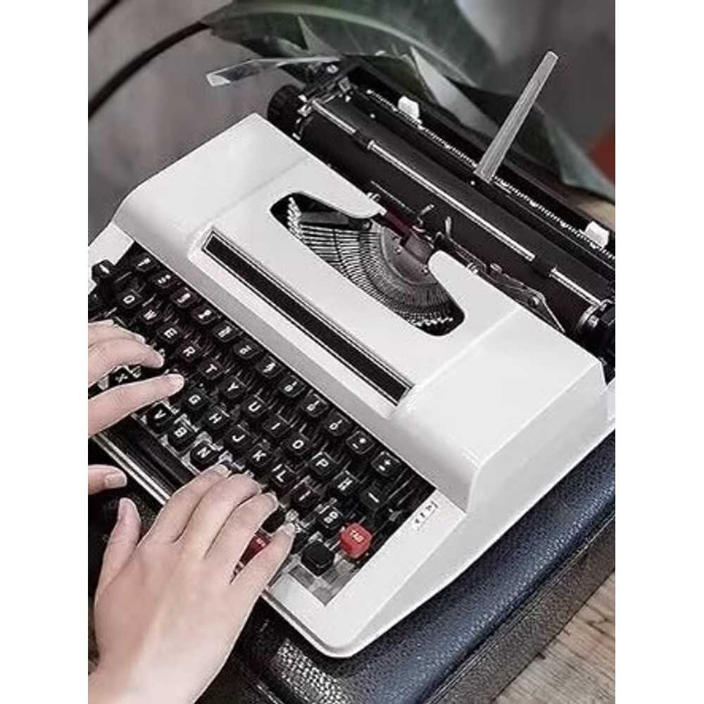 수동 타자기 빈티지타자기 레트로 복고풍 영문 앤틱 흰색 이미지 7