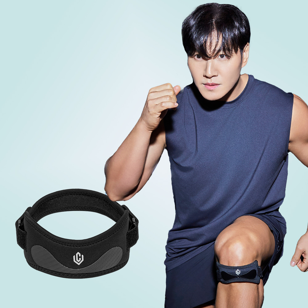 [셀버린 무릎스트랩] 러닝 마라톤 등산 크로스핏 헬스 배드민턴 스쿼시 슬개건 슬개골보호대