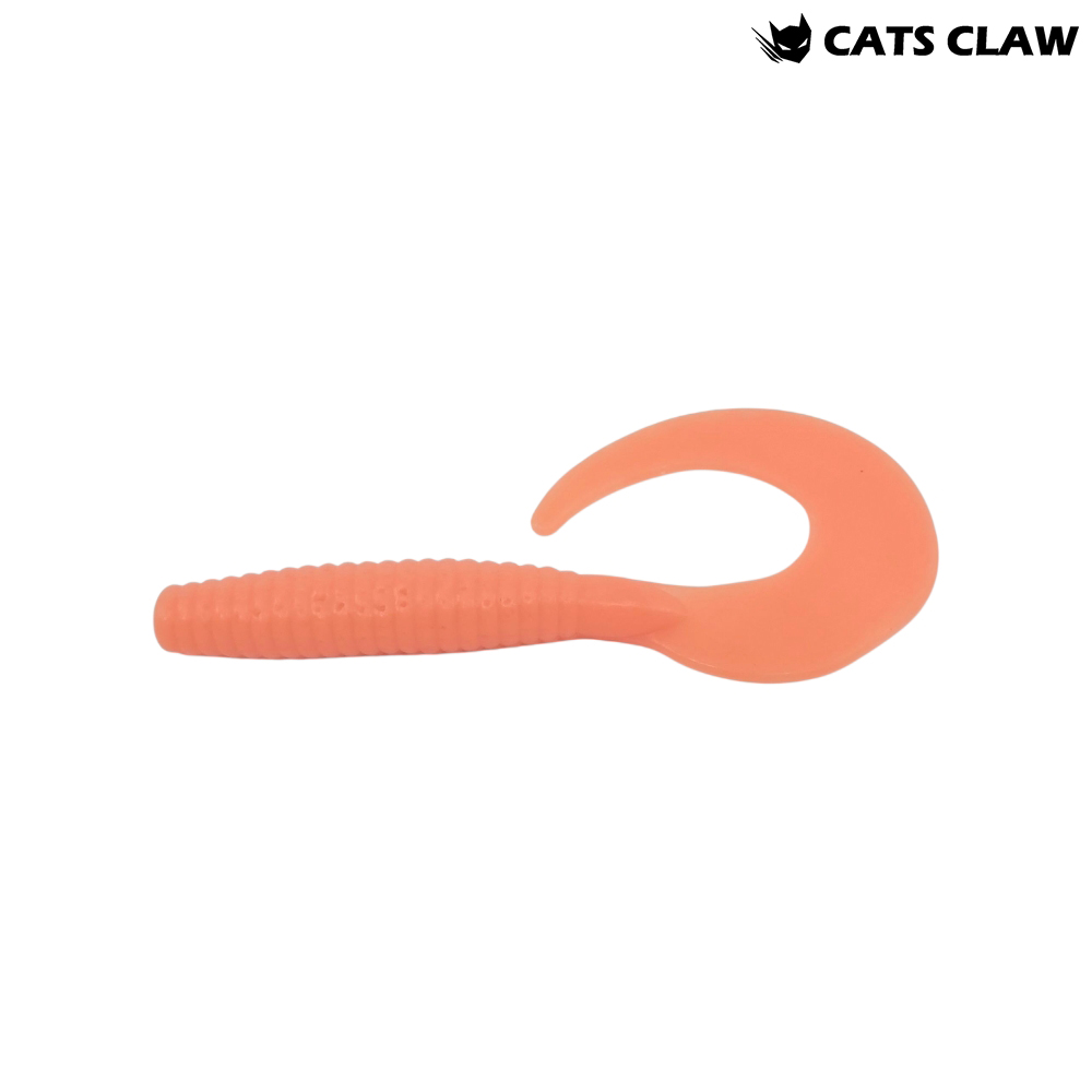 캣츠크로우 씨그럽 우럭웜 광어캐스팅 배스웜 021 오렌지, 10cm(4인치) - 메인 이미지