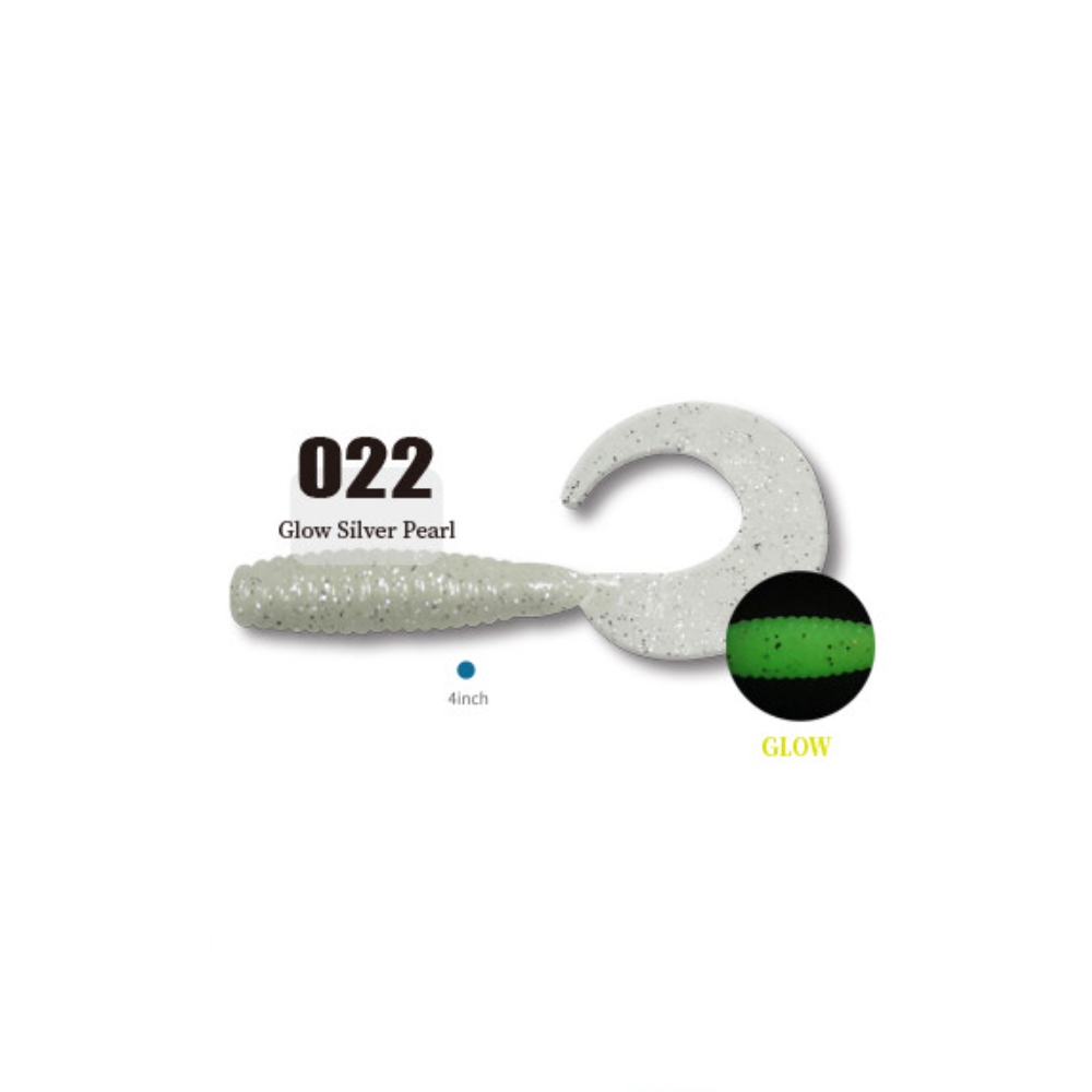 캣츠크로우 씨그럽 우럭웜 광어캐스팅 배스웜 022 스모크 펄 글로우, 4.3cm(1.7인치) - 상세 이미지 2