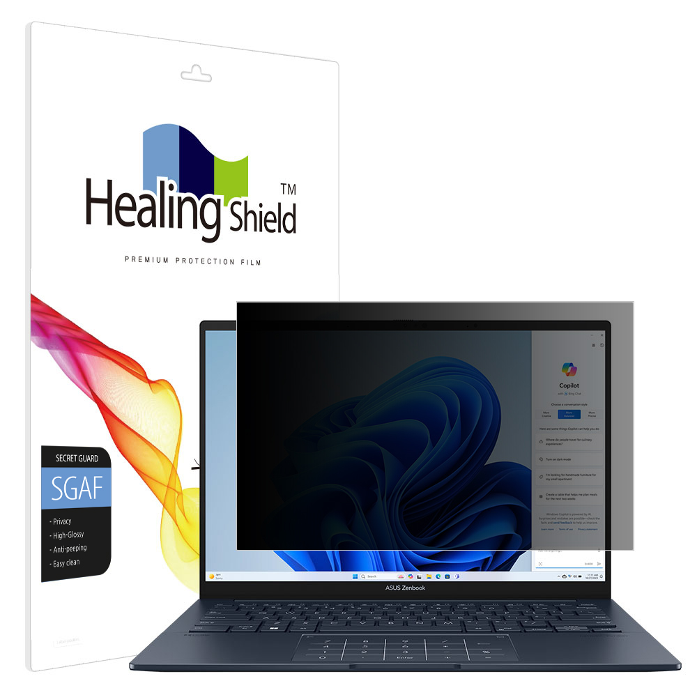 에이수스 젠북 14 OLED UX3405 프라이버시 사생활 보호필름 액정 - 메인 이미지