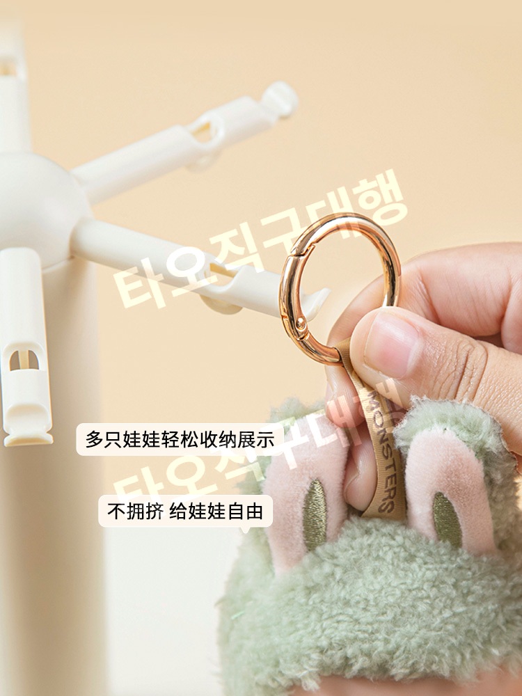 라부부진열장 키링 케이스 수납함 아크릴 장식장 보관 소품 투명 피규어 보호케이스 - 상세 이미지 4