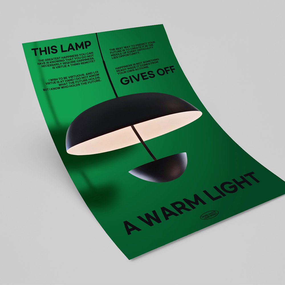 아트포스터 미드센츄리 포스터 액자 사진 Lamp C A4 - 상세 이미지 3