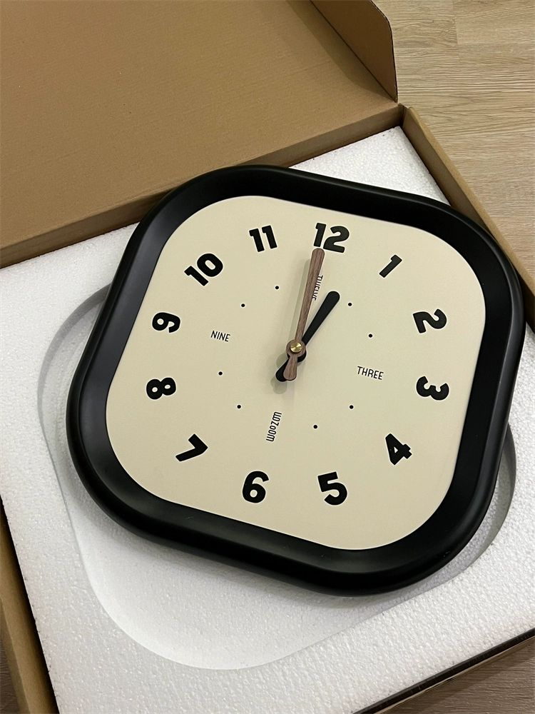 엣지사각 벽시계 모던 집들이선물 소품 인테리어 클래식 넘버 디자인-직경 30CM 기타 - 상세 이미지 2