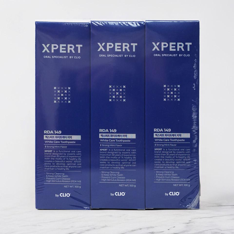 메가마트 크리오 엑스퍼트 화이트케어 치약 100g 3입 - 상품 이미지
