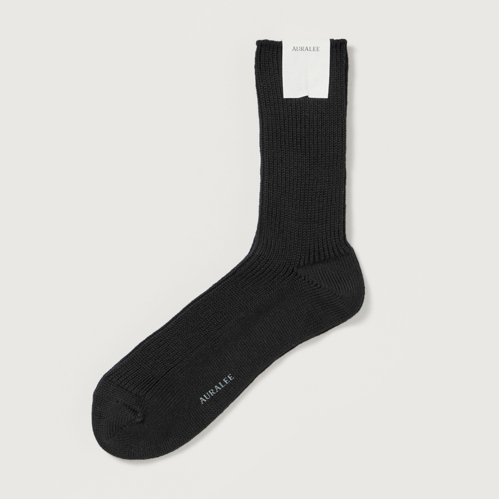 오라리 우먼즈 양말 COTTON CASHMERE LOW GAUGE SOCKS - 상세 이미지 2
