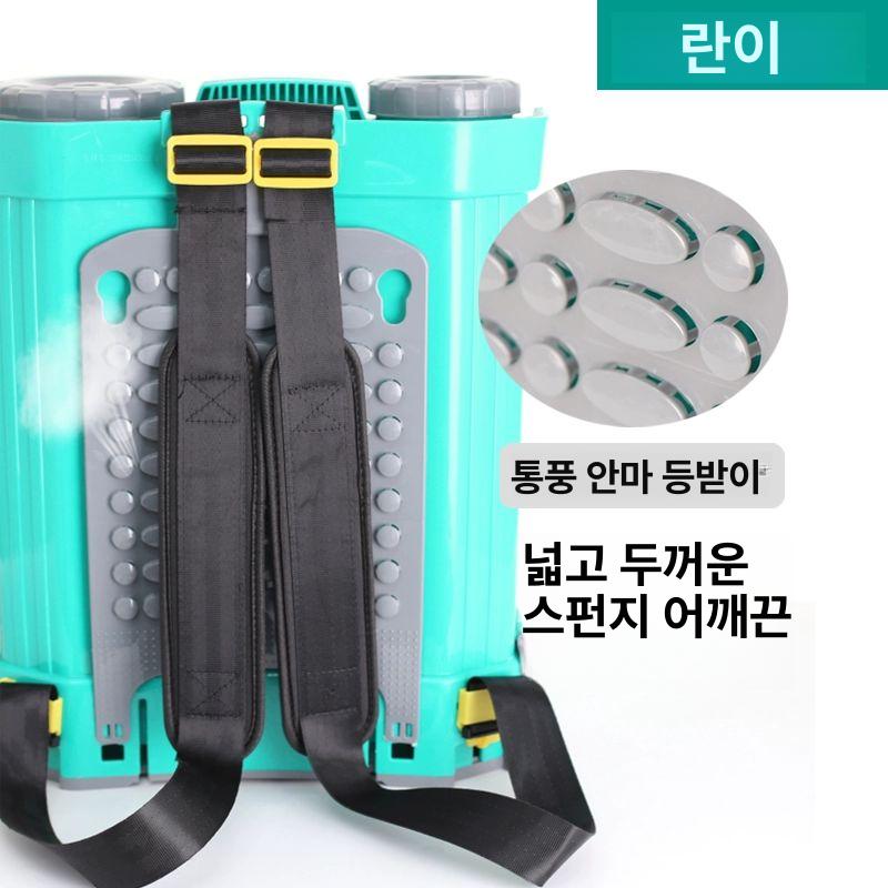 충전식 농약분무기 전동 농약 분무기 농업용 고압분무기 분사기 배낭형 16l 리튬배터리 표준압 펌프 8A - 상세 이미지 4