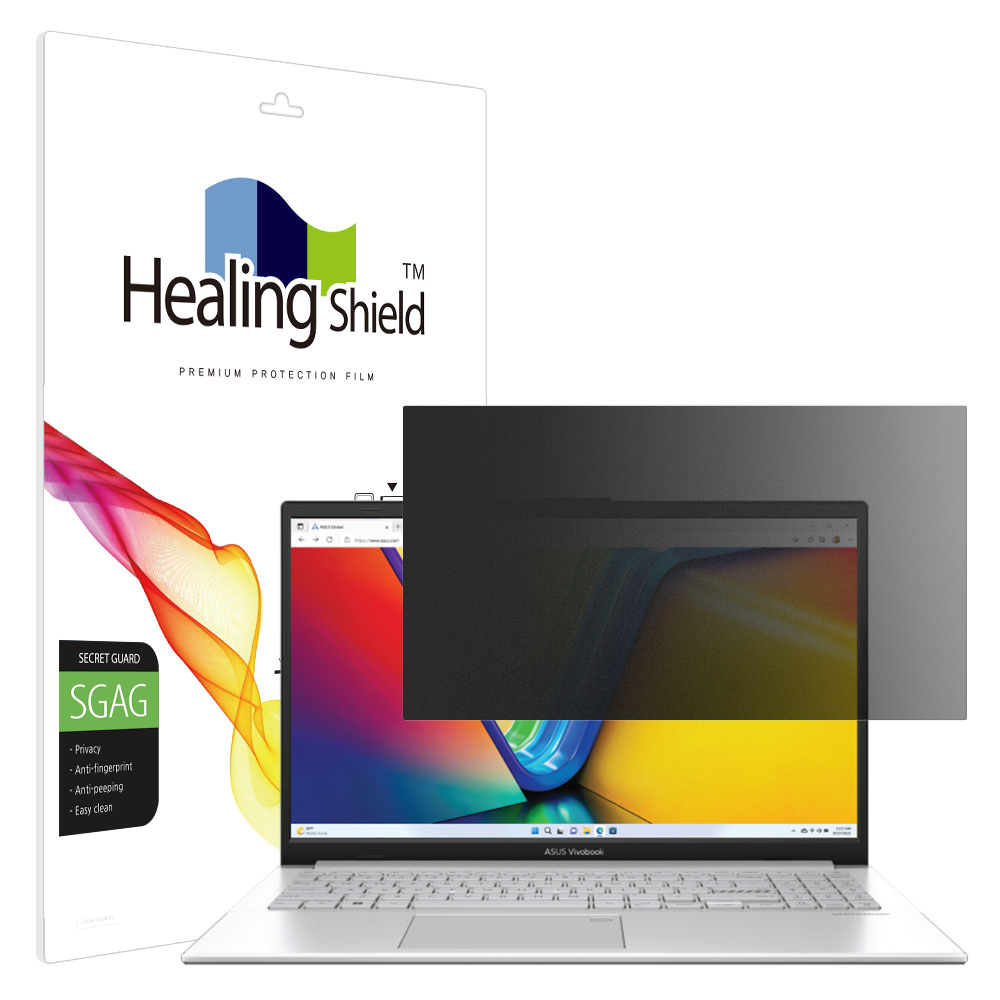 에이수스 비보북 GO 15 OLED E1504F 프라이버시 저반사 사생활 보호필름 액정 - 메인 이미지