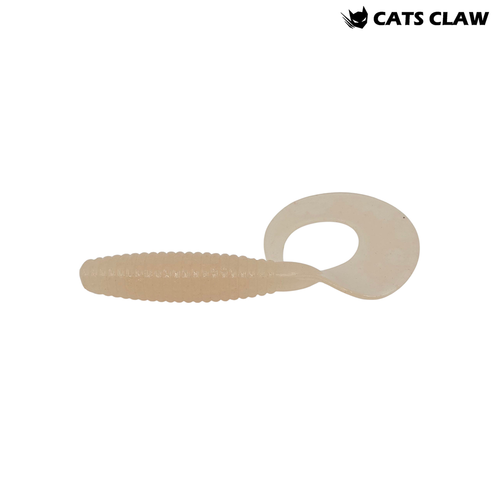 캣츠크로우 씨그럽 우럭웜 광어캐스팅 배스웜 002 글로우, 10cm(4인치) - 메인 이미지