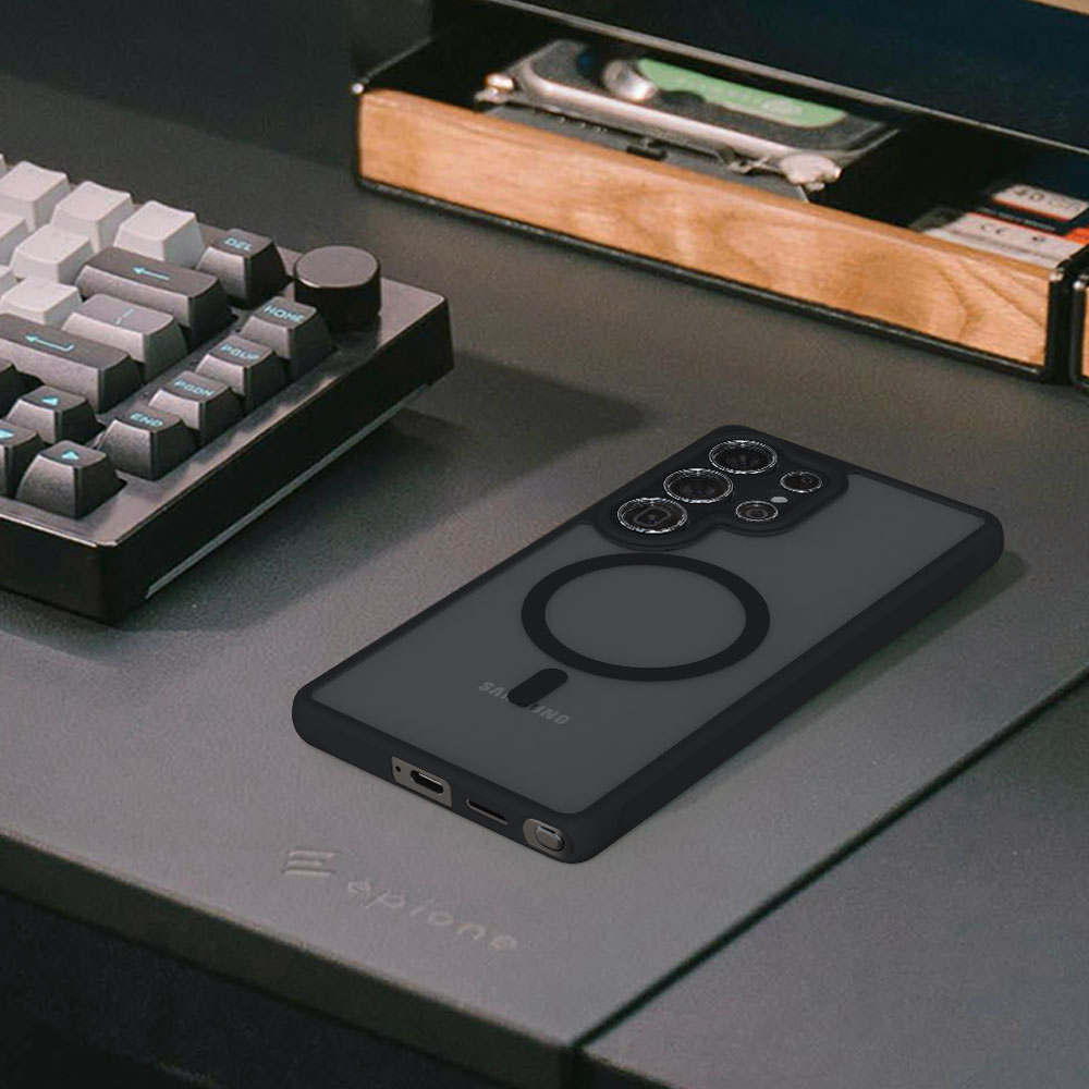 디랩 하이쉴드 맥세이프 케이스 풀커버 범퍼 블랙, 갤럭시S24 - 상세 이미지 2