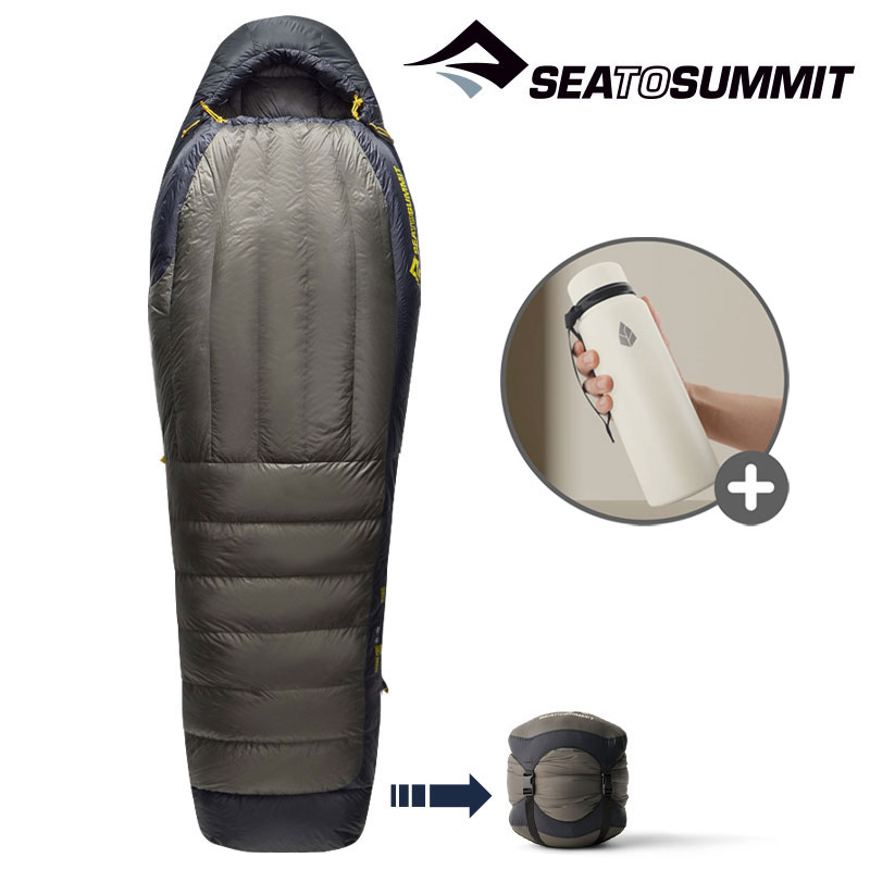 씨투써밋 스파크 프로 -9도 레귤러 950필파워 동계 구스 침낭 극동계 백패킹(지퍼링크L)