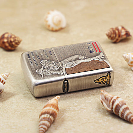 [해외]첸위 작품 중갑 말보로 데님 ZIPP0 라이터