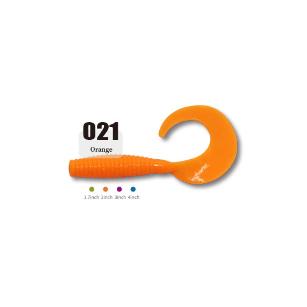 캣츠크로우 씨그럽 우럭웜 광어캐스팅 배스웜 021 오렌지, 7.6cm(3인치) - 상세 이미지 2